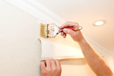 Pose de papier peint à Ners — revêtements muraux et toiles de verre